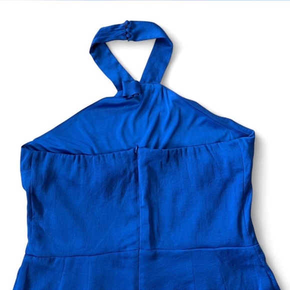Express Royal Blue Halter Jumpsuit - Picture 6 of 7